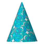 ブルームーンクラウドパターン パーティーハット (裏面)