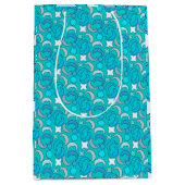 ブルームーンクラウドパターン ミディアムペーパーバッグ (正面)