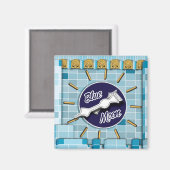 ブルームーンクロックタワー マグネット (正面/裏面)