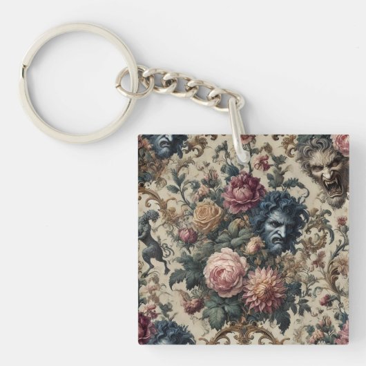 ブルームーングリモア – ゴシックビクトリアン様式 キーホルダー (正面)