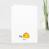 ブルームーングリーティングカード カード (裏面)