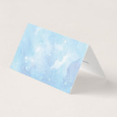 ブルームーンスターズブックベビーシャワーサンキューカード (裏面)