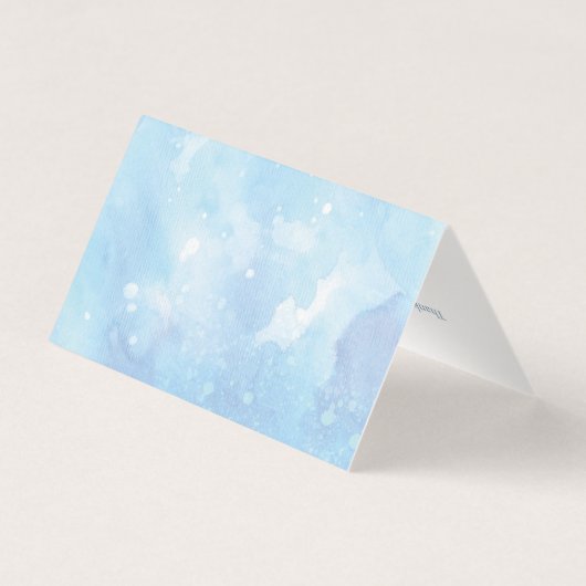 ブルームーンスターズブックベビーシャワーサンキューカード (裏面)