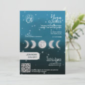 ブルームーンスター ヨガインストラクター スタジオ クラス 招待状 (スタンド正面)