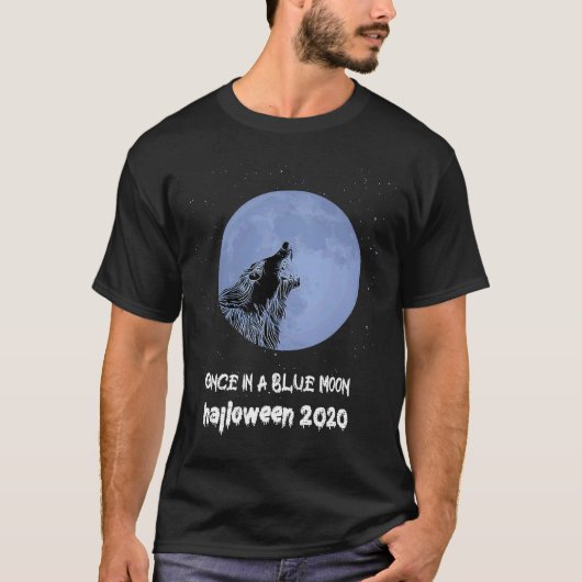 ブルームーンハロウィーン2020人狼怖い Tシャツ (正面)