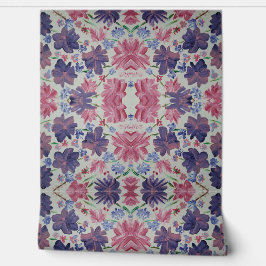 ブルームーンバラフローラピール&スティック 壁紙