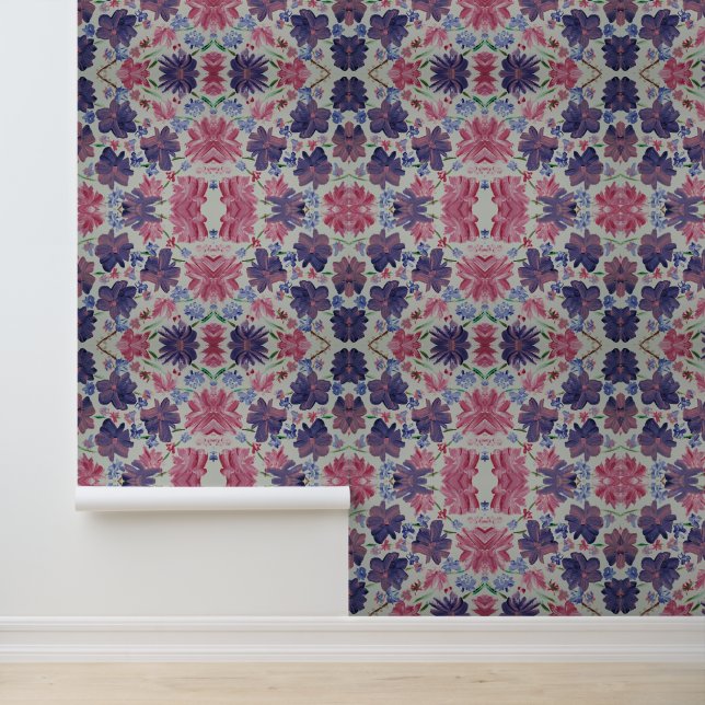 ブルームーンバラフローラピール&スティック 壁紙 (アプリケーション)