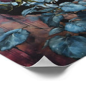 ブルームーンピンクローズポスター ポスター (角)