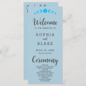 ブルームーンフェイズブルー結婚式 プログラム (正面/裏面)