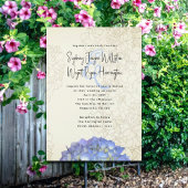 ブルームーンフローラアートワーク結婚式招待状 招待状