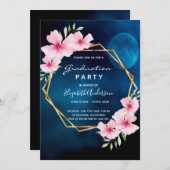 ブルームーンフローラ卒業パーティー 招待状 (正面/裏面)