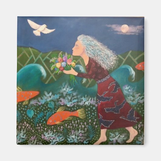 ブルームーンブーケ マグネット (正面)