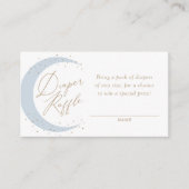 ブルームーンベビーシャワーおむつラッフルチケット エンクロージャーカード (正面)