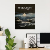 ブルームーンポスター ポスター (ホームオフィス)