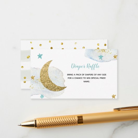 ブルームーンモダンおむつラッフル エンクロージャーカード (正面/裏面インサイチュ)