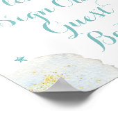 ブルームーンモダンお願いゲストブックにサイン ポスター (角)