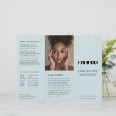 ブルームーンモダンフェイズ三つ折エレガントパンフレット (スタンド正面)