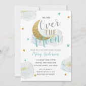 ブルームーンモダンベビーシャワー 招待状 (正面)