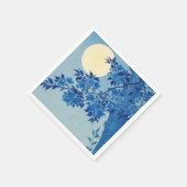ブルームーンライトツリー:日本のさくらんぼブロッサムナイト スタンダードカクテルナプキン (角)