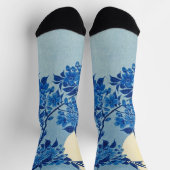 ブルームーンライトツリー:日本のさくらんぼブロッサムナイト ソックス (上部)