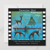 ブルームーンライトデアーフェストクリスマスパーティの招待状 招待状 (正面)