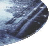 ブルームーンライトマジカルフォレストウィンターシーン カッティングボード (角)