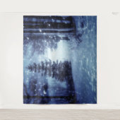 ブルームーンライトマジカルフォレストウィンターシーン タペストリー (正面)