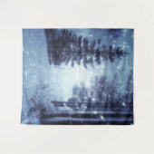 ブルームーンライトマジカルフォレストウィンターシーン タペストリー (正面(横))