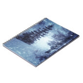 ブルームーンライトマジカルフォレストウィンターシーン ノートブック (左側)