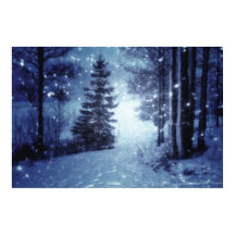 ブルームーンライトマジカルフォレストウィンターシーン