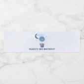 ブルームーンリトルエレファントバースデーパーティー ペットボトルラベル (シングルラベル)