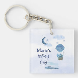 ブルームーンリトルゾウの誕生日の男の子 キーホルダー