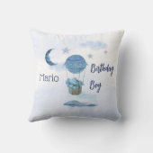 ブルームーンリトルゾウの誕生日の男の子 クッション (裏面)
