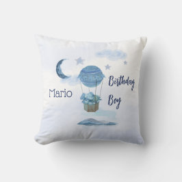 ブルームーンリトルゾウの誕生日の男の子 クッション