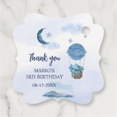 ブルームーンリトルゾウの誕生日の男の子 フェイバータグ (裏面)