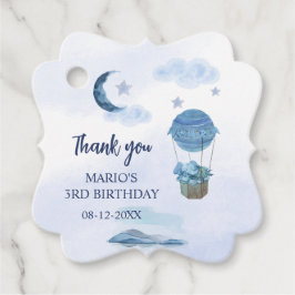 ブルームーンリトルゾウの誕生日の男の子 フェイバータグ