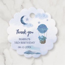 ブルームーンリトルゾウの誕生日の男の子 フェイバータグ