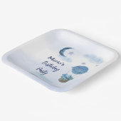 ブルームーンリトルゾウの誕生日の男の子 ペーパープレート (傾斜あり)