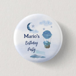 ブルームーンリトルゾウの誕生日の男の子 缶バッジ