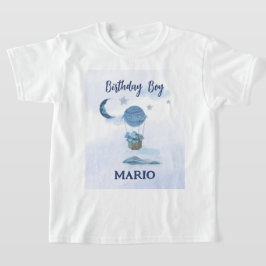 ブルームーンリトルゾウの誕生日の男の子 Tシャツ