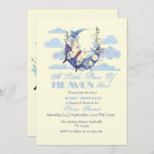 ブルームーンリトルピース天国が赤ちゃんシャワーを送信 招待状 (正面/裏面)