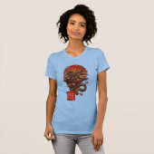 ブルームーン妖怪 – Dark 日本の Art Tシャツ (正面フル)