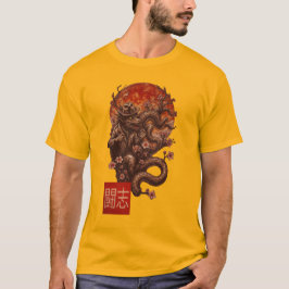 ブルームーン妖怪 – Dark 日本の Art Tシャツ