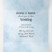 ブルームーン結婚フローラ 三つ折り招待状 (内部中)