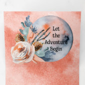 ブルームーン結婚フローラ 三つ折り招待状 (内部最初)