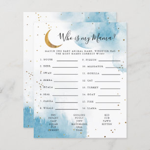 ブルームーン誰が私のママ赤ちゃんシャワーゲーム