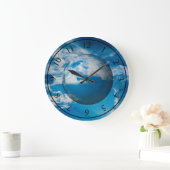 ブルームーン-アクリルの柱時計 ラージ壁時計 (ホーム)