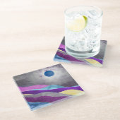 ブルームーン ガラスコースター (アングル)