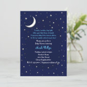 ブルームーン&スターズシアルベビーシャワー招待状 招待状 (スタンド正面)