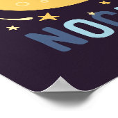 ブルームーン&スター子供部屋アートinポスタスペインのー ポスター (角)